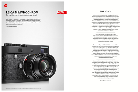 アート・デザイン・音楽 M the magazine for leica m photography Leica Unveils The New LEICA M MONOCHROM “Signature” Edition